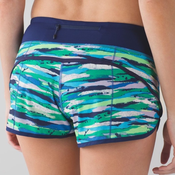 lululemon athletica Pants - Lululemon Speed Short Seven Wonders Wave Blue
